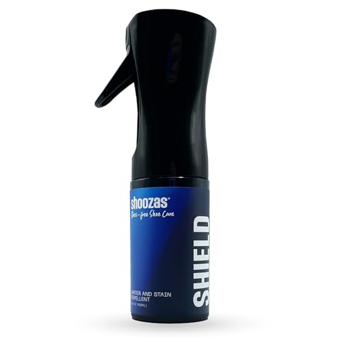 Shoozas - Spray Protector de Zapatillas - Impermeabilizante de Calzado - Repelente de Agua y Manchas - Fórmula Hidrofóbica - Sin Aerosoles ni Propulsores - Ideal para Gamuza, Nobuck, Lona y Nailon