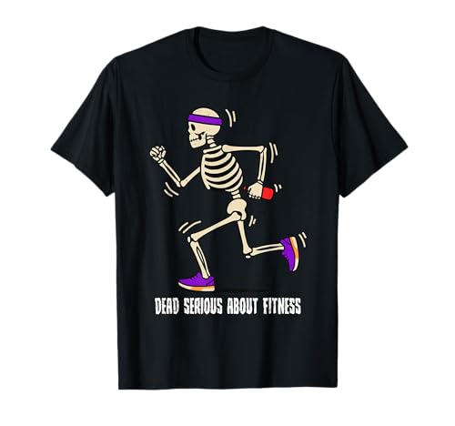 Serio sul Fitness, Halloween, Skeleton Runner Runner Runner Maglietta