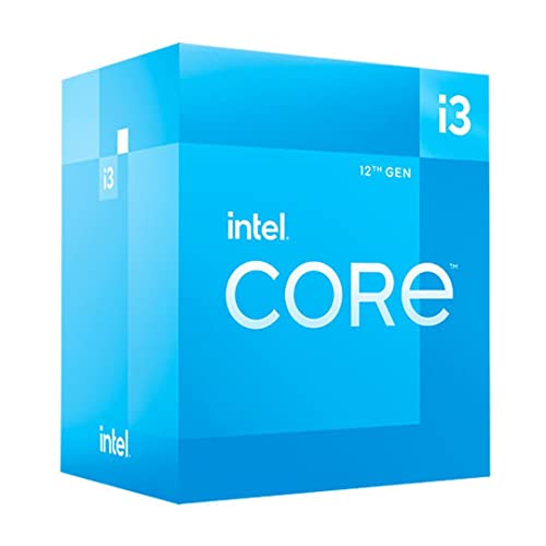Frequenza di base: 3,3 GHz Intel Core i3-12100 - Processore Desktop 12° Generazione (frequenza di Base: 3,3 GHz, 4 Core, LGA1700, RAM DDR4 e DDR5 Fino a 128 GB) BX8071512100