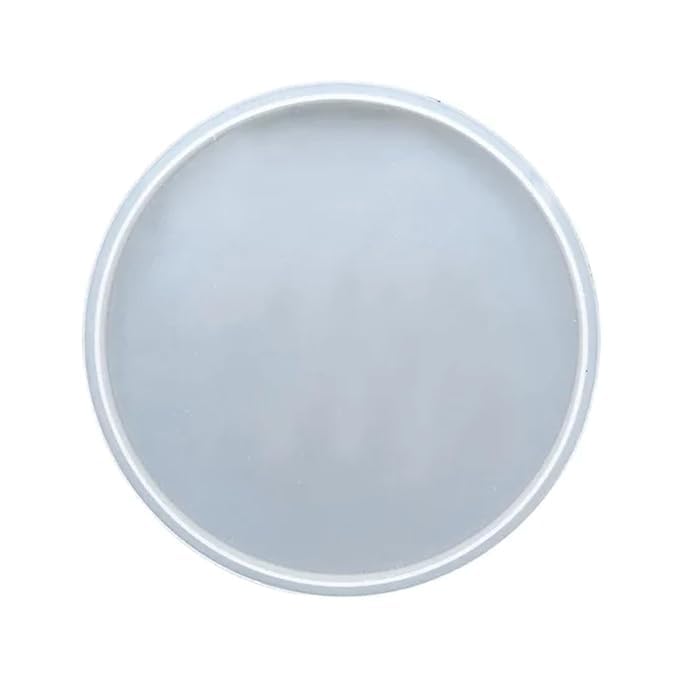 Revees clive Creative DIY Multipurpose Transparent Round Silicone Coaster Mold (12 inch)-picture-15