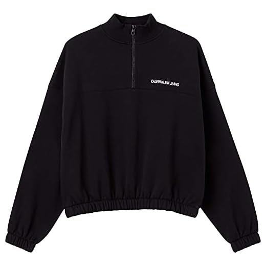 Calvin Klein Jeans Vertikal institutionell sweatshirt med halv dragkedja