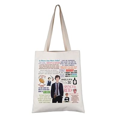 PYOUL Criminal TV Show Ispirato Regalo Spencer R Fan Tote Bag This Is Calm And It's Doctor Borsa Criminal Fandom Regalo Reid Merchandise nemico Donne, Spencer R Fan Tote, medium