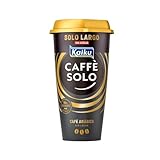 KAIKU CAFFÈ LATTE - Solo Largo 230 ml, Café Frío Listo para Tomar, Formato Mediano, Elaborado con Café Arábica de Producción Más Sostenible, sin Gluten, Azúcares Añadido ni Leche