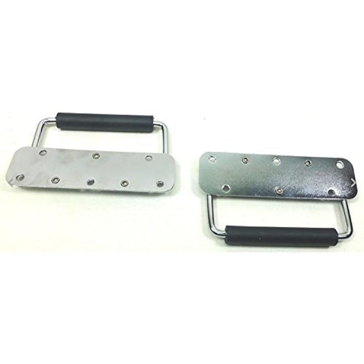 ZXPC (2) Two Chrome Surface Spring Mounted Handles for ATA Cases.