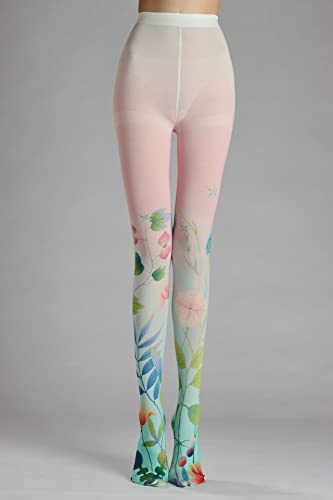 Image of Sahabowi Women's Sheer Tights, Digital Print Designs Stockings