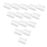 Holibanna Preisausstellerhalter Acryl 20 Stück 7x4cm Für Preisetiketten Und Besucherinformation Im Büro