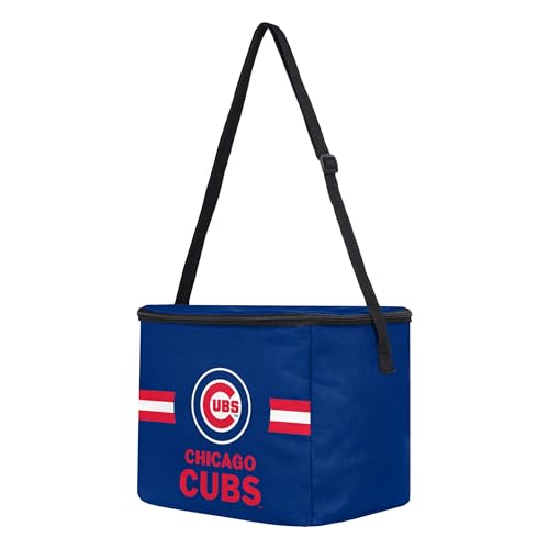Image of FOCO MLB Officially Licensed Primary Logo Team Stripe 6 or 12 Pack Soft Insulated Game Day Baseball Lunch Tote Cooler