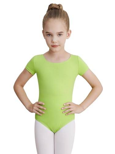 Image of WEGETIT Ballet Leotards for Girls Toddler Dance Leotard with Skirt Kids Gymnastics Outfits Ballet Dance Tutu Dress
