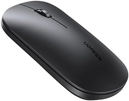UGREEN Bluetooth Mouse Portable, Slimline USB 2.4G Wireless Mouse for Travel, Silent Smooth Click Bluetooth Mice, 4000 DPI 18-Month Battery Mouse Compatible with MacBook/Air iPad Pro/Air PC Chromebook