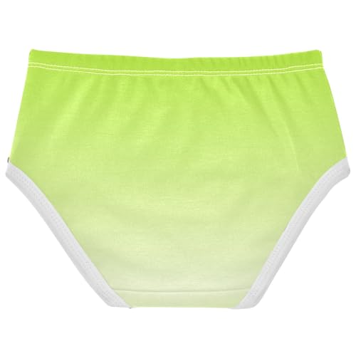 Joisal Lemon Green Snow White Gradient Girls Underwear Toddler 2t Cotton Panties Little Girl Fancy Undies Kids Briefs2