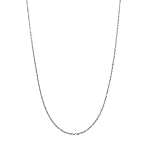 Sterling Silver 1.3mm Cable Chain Necklace Solid Italian Nickel-Free, 15-24 Inch2