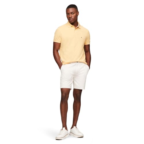 Image of Tommy Hilfiger Men's Short Sleeve Polo Shirts in Regular Fit With Stretch and Organic Pique Cotton