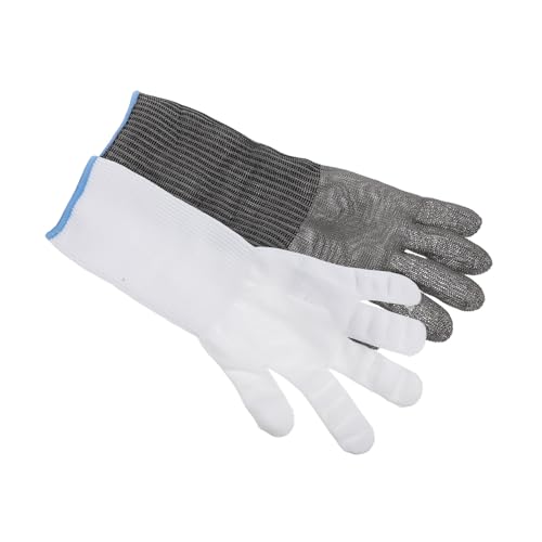 Gants acier inoxydable anti-coupure de cuisine confortables et longs