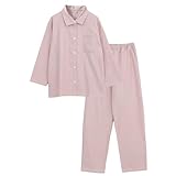 [カイタックファミリー] [SUIMIN CARE] スイミンケア 日本製 レディース パジャマ 綿100% あったか 綿毛布 2way スタンドカラー シャツ 長袖 秋 冬 (LL, ピンク)