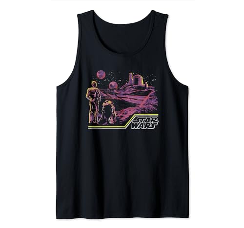 Tank top Star Wars R2-D2 C-3PO idéal pour l'été et les fans
