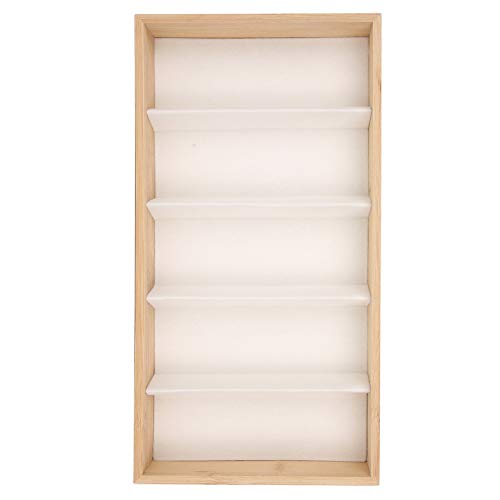KTM Healthcare® Glasses Box, Scratch Protection Durable 5 Grids Portable Sunglasses Display Case Wooden for Watches for Spectacles Store for Shoppe for Jewelry(Off White)