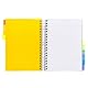 Pukka Pad B5 Projekt buch mit 10 wiederverwendbaren Trennblätter zur Organisation - 200 perforierte Blätter mit 80GSM liniert Papier - Notizbuch für Schule, Büro und Zuhause - Weiß, 190 x 250mm