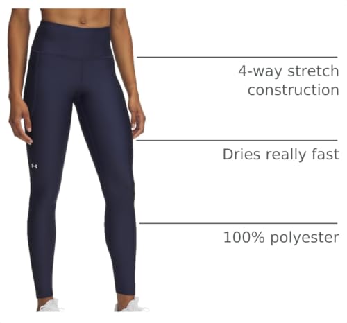 Image of Under Armour Womens HeatGear Armour High Waisted Pocketed No-Slip Leggings