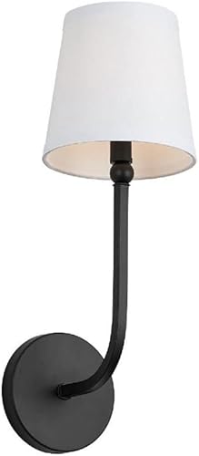 Miniatura 7 de Capital Lighting 119341AD-674 Dawson Pantalla Decorativa de Tela Blanca Stay-Straight para Baño Tocador Montaje en Pared, 4 Luces 240 Vatios Latón