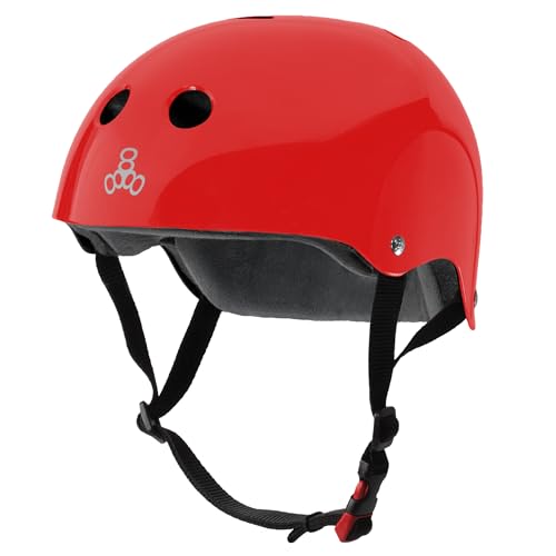 Image of Triple Eight Certified Sweatsaver Helmet for Skateboarding, BMX, Roller Derby, Roller Skating, Inline Skating, Scooter and Bike