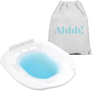 Soothic, Sitz Bath, Sitz Bath for Hemorrhoids, Sitz Bath for Toilet Seat, Postpartum Care Treatment, Yoni Steam Seat for Women, Wide Seating Area, Deeper Bowl