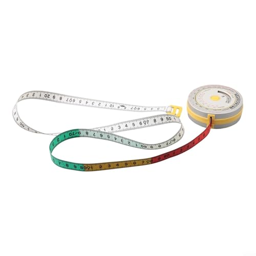 GLOBALHUT Mètre ruban rétractable 150 cm - Balance numérique autobloquante pour taille, hanches, poitrine - Outil de suivi de perte de poids - Bleu (jaune) – vue 5