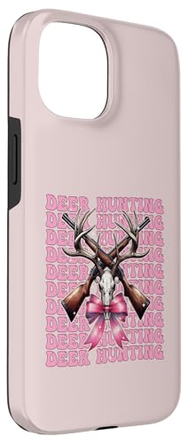 Deer Hunter Dekoband für Mädchen, Kokettenschleife, Rosa Hülle für iPhone 15