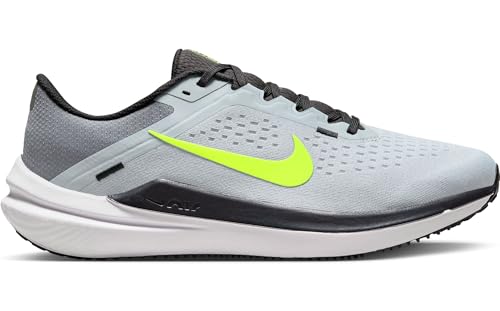 Nike Winflo 10 Men's Road Running Shoes (DV4022-007, Wolf Grey/Smoke Grey/Black/Volt) Size 8