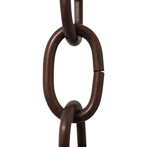 Image of RCH Hardware CH-S56-11S-AC Steel Chandelier Chain 9 Gauge, Antique Copper (1 Foot)