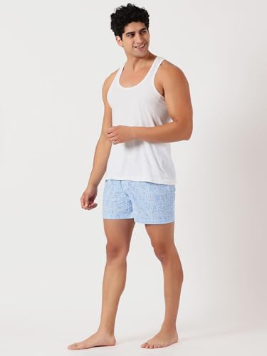 Image of Thomas Scott Men's | Cricket Club | Regular Fit | 100% Cotton | Casual | Woven | Boxer | Shorts | Pack of 3