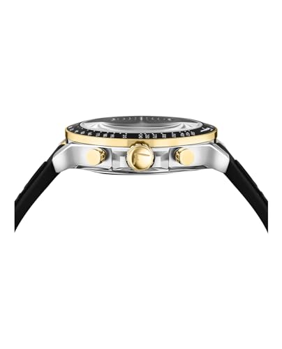 Urban Chrono Collection Luxury Mens Watch Timepieces with a Black Strap and Dial Featuring a Stainless Steel Case2