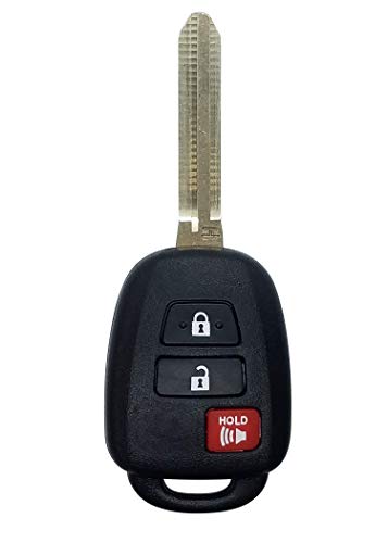 REMOTE STORE Bundle New 3 Button Replacement for RAV-4 Keyless Entry Remote Head Key GQ4-52T & New Duracell Battery