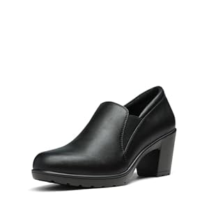 DREAM PAIRS Women’s Low Chunky Block Heels Pumps Comfortable Slip-on Heeled Loafers Dress Work Shoes for Office Business