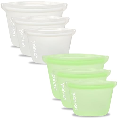 Reusable Silicone Food Storage Bags Set of 6