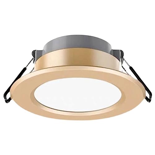 TCHAUSGZOZ Downlight Led Focos Empotrados Comerciales for El Hogar Sala De Estar Dormitorio Lámpara De Techo Antideslumbrante Dorada 3W5W7W Aluminio PC Puede Luces 1 Paquete / 4 Paquetes (Color : Whi