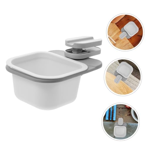 Basurero mini clip rotatorio 2 piezas blanco miniatura 5
