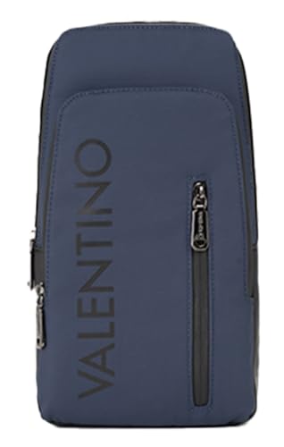 Bolso bandolera Valentino Dragonhawk color azul marino y negro para hombre