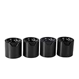 pour BMW pour M5 F90 Entrée 76 Sortie 93 4 Pièces Mise À Niveau Embouts D'échappement en Fibre De Carbone Tuyau De Silencieux Embout Echappement Silencieux(4 PEICES Black)