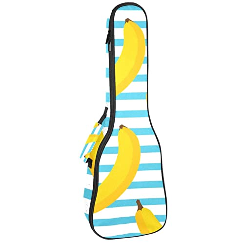 Sac de transport étanche pour ukulélé ténor rembourré - Motif Banane