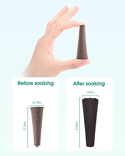 Vic Vsee 100 Pack Growth Sponges, Replacement Root Growth Sponges Seed Pods Compatible With Aerogarden, Seedling Starter Sponges Kit For Hydroponic Indoor Garden System #TOP3