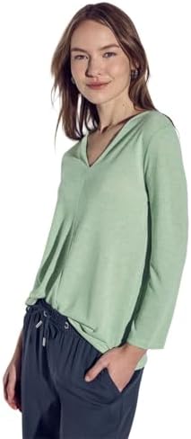 Damen Leinen-Look Shirt