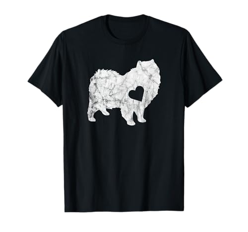 Americano Eskimo Amante Dueño Perro Eskie Mamá Eskimo Papá Camiseta