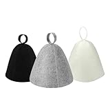 Photo Gallery pryon 3 cappelli da sauna per donne e uomini, in feltro di lana, con design resistente al calore, accessorio riutilizzabile per il poggiatesta per bagno turco o sauna, nero, nero , taglia unica Photo Gallery pryon 3 cappelli da sauna per donne e uomini, in feltro di lana, con design resistente al calore, accessorio riutilizzabile per il poggiatesta per bagno turco o sauna, nero, nero , taglia unica