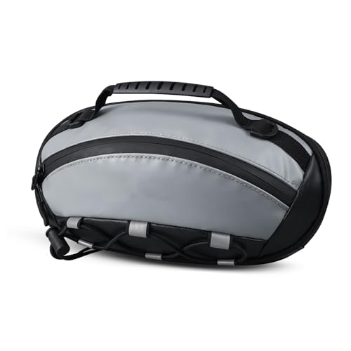 Sacoche guidon moto vintage robuste en toile cirée rétro huilée haute résistance pour X260