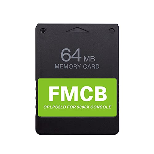 RGEEK 2022 Upgraded Free McBoot FMCB 1.966 PS2 Memory Card 64MB for Sony Playstation 2 PS2 9W 1W,Only Have OPL, LANELF