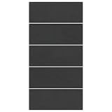 Rechteckige Poolabdeckung 550 x 280 cm - Schwarz, Robustes Polyethylen - Ideal für Swimmingpools - Witterungsbeständig & langlebig - Schutz vor Schmutz und Laub