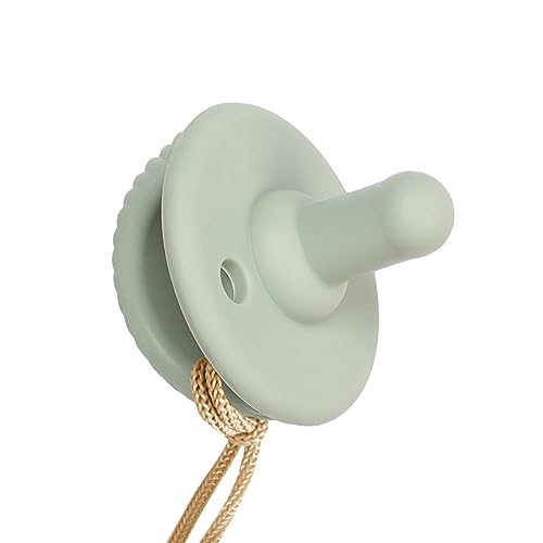 Image of Itzy Ritzy Pacifier & Lovey Set, Silicone Binky w /Stuffed Animal, Mushroom