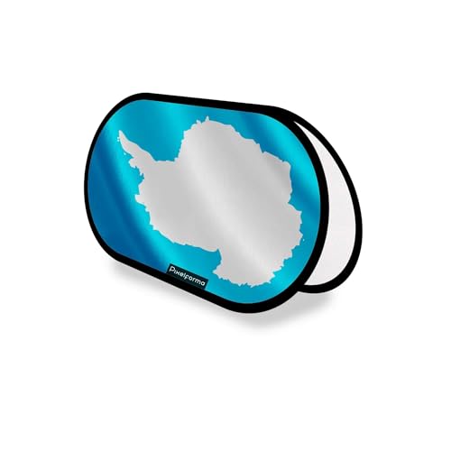 Drapeau Antarctique 70x120cm ovale polyester pour support publicitaire extérieur