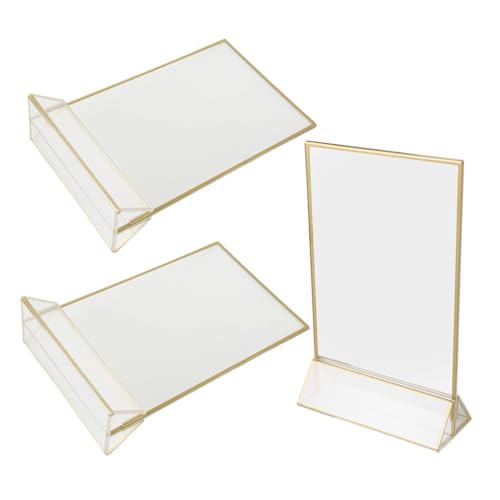 Présentoirs de table acrylique amovibles pour comptoir et cartes