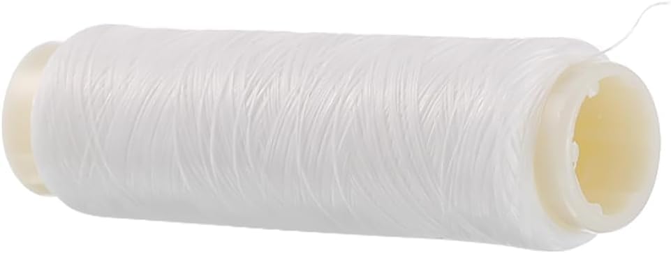 White Fishing Bait Thread Stretchy Fishing Line Fishing Thread Nylon Elastic Invisible Magic Fishing Line Clear Fishing String Fishing Tool Accessories Hunting and Fishing